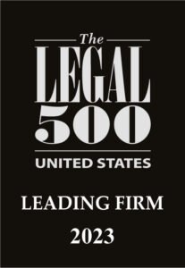 2023 Legal 500 US - Leading Firm LEgal 500 EMEA top tier firm 2021