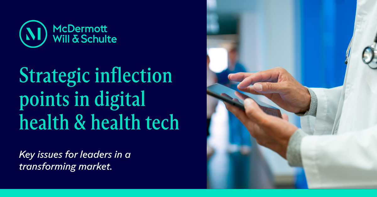 Executive briefing: Strategic inflection points in digital health ...